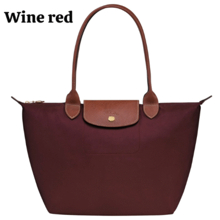 Large Long Champ 31cm Wine Red Color