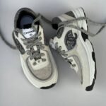 Chanel Suede Woven CC Low Top Sneakers Trainers Casual Shoes Beige Gray