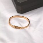 Move Noa Semi-Pavé Bangle Bracelet SM Rose Gold