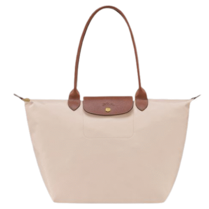 Large Long Champ 31cm White color