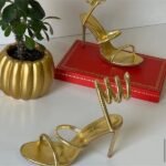 René Caovilla 105mm Cleo Sandals High Heels Gold