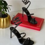 René Caovilla 105mm Cleo Sandals High Heels Black - Image 2