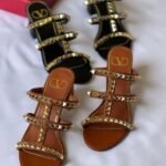 Valentino Garavani Rockstud No Limit Caged Sandal 60mm Block Heels Slide Sandals Black - Image 2