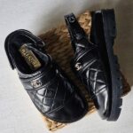 Chanel Leather Dad Sandals Mules Shoes Black - Image 3