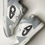 Christian Dior Dribble Low-Top Sneaker Shoes Gray White - Image 3