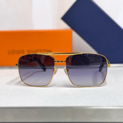 Louis Vuitton 2025 Gold Sunglass for Man