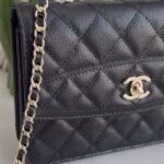Chanel Mini Quilted Flap Crossbody Top Handle Hand Bag Black - Image 2