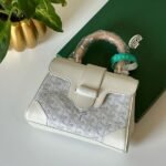 Goyard Mini Goyardine Saigon Souple Satchel Hand Bag White - Image 2