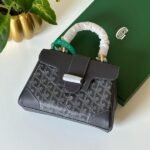 Goyard Mini Goyardine Saigon Souple Satchel Hand Bag Black - Image 2