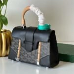 Goyard 2016 Goyardine Saigon Structured PM Satchel Hand Bag Black
