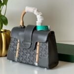 Goyard 2016 Goyardine Saigon Structured PM Satchel Hand Bag Gray