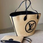 Louis Vuitton Saint Jacques Tote Canvas Shoulder Hand Bag Black - Image 2