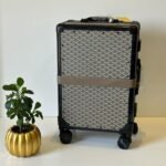 Goyard Travel Suitcase Luggage Taupe
