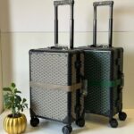 Goyard Travel Suitcase Luggage Green - Image 2