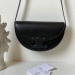 Celine Purse Shoulder Hand Bag Logo Black - Image 2