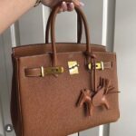 Hermes Birkin To Go Gold Hardware Hand Bag Brown - Image 4