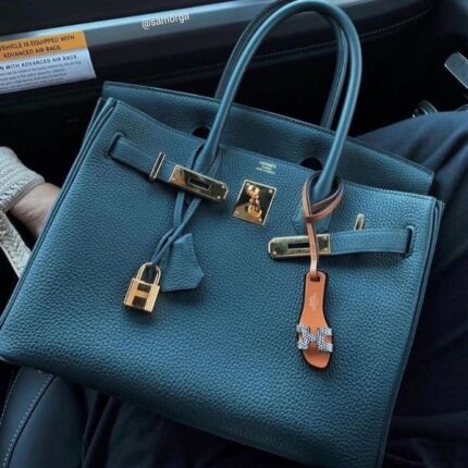 Hermes Birkin To Go Gold Hardware Hand Bag Teal
