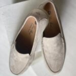 Loro Piana Men's Classic Suede Loafers Slip On Shoes Beige