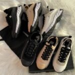 Chanel Nylon And Suede Interlocking Gold CC Logo Low Top Casual Sports Athletic Sneakers Trainers Beige - Image 3
