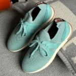 Loro Piana Lady Flexy Walk Sneakers Sports Trainers Running Shoes Cyan Blue - Image 2