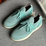 Loro Piana Lady Flexy Walk Sneakers Sports Trainers Running Shoes Cyan Blue