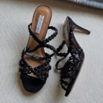 Aquazzura 105mm Tequila High Heels Sandals Pumps Black