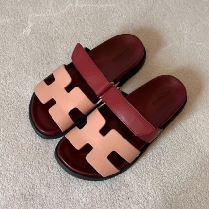 Hermès Chypre Suede Sandals Slippers Slip-On Slides Cyan & Green