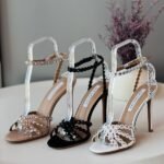 Aquazzura 105mm Tequila High Heels Sandals Pumps White - Image 3