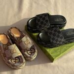 Gucci Maxi GG Canvas Platform Slides Slip-Ons Sandals Black - Image 2