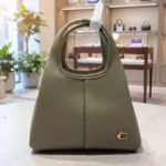 Affiora Coach Lana Leather Shoulder Hand Tote Togo Bag Green 23 with Free Perfume