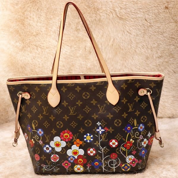 7 LV Neverfull 32 x 45cm Brown with free perfume