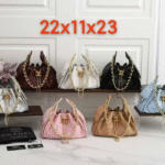 Chanel Mini Small 25 Caviar Leather Hobo Bag Gold White with Free Perfume - Image 3