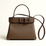 Hermès Médor Calfskin Leather Clous Togo Swift Crossbody Hand Bag Strap Brown with Free Perfume