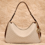 Michael Kors 39 x 25 x 12 Cm Hobo Bag white Brown Plus Free Perfume