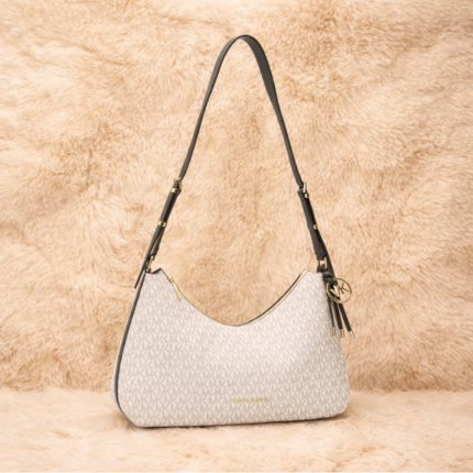 Michael Kors 39 x 25 x 12 Cm Hobo Bag White Balck Plus Free Perfume