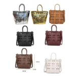 Bottega Veneta Nappa Intrecciato Casette Lantern Woven Leather Bucket Top Handle Shoulder Hand Bag Crossbody Strap Silver with Free Perfume - Image 3