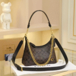 Coach Juliet Glazed Glovetanned Leather Hand Shoulder Bag Crossbody Strap Gold Brown with Free Perfume