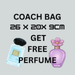 Coach Juliet Glazed Glovetanned Leather Hand Shoulder Bag Crossbody Strap Palladium Chain Black with Free Perfume - Image 2