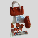 Hermès Garden Party 36 Clemence Leather Top Handle Shoulder Hand Bag Crossbody Strap with Pouch Orange with Free Perfume