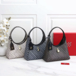 Carolina Herrera Lock Hobo Top Handle Shoulder Hand Bag Black with Free Perfume - Image 3