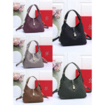 Carolina Herrera Lock Top Handle Shoulder Hand Bag Crossbody Strap Mauve with Free Perfume - Image 3