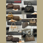 Louis Vuitton Neo Ever More PM Monogram Coated Canvas Hand Bag and Pouch Beige Brown with Free Perfume - Image 4