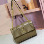 Yves Saint Laurent Niki Medium Supple Grained Lambskin Leather Shoulder Hand Bag Crossbody Chain Strap Gold Hardware Taupe with Free Perfume