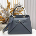 Christian Dior Cigale Top Handle Shoulder Hand Bag Crossbody Strap Bag Gold Hardware Gray with Free Perfume