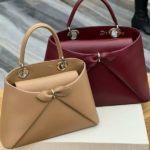 Christian Dior Cigale Top Handle Shoulder Hand Bag Crossbody Strap Bag Gold Hardware Burgundy with Free Perfume - Image 4