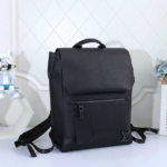 Louis Vuitton Fastlane Men's Grained Calfskin Leather Backpack Bag Black with Free Perfume