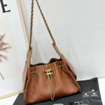 Chanel 25 Small Quilted Leather Shiny Crumpled Calfskin Hobo Shoulder Crossbody Hand Bag Gold Tan with Free Perfume