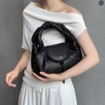 Fendi Spy Small Leather Pouch Hand Bag Shoulder Crossbody Strap Black with Free Perfume - Image 6