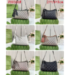 Gucci Emblem Monogram GG Signature Leather Shoulder Hand Bag White with Free Perfume - Image 3